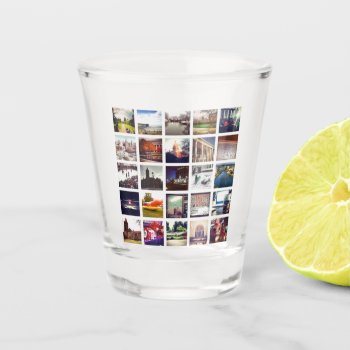 Custom Instagram Photo Collage Shot Glass by ReligiousStore at Zazzle