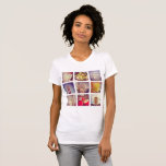Custom Instagram Photo Collage Slim Fit T-shirt at Zazzle