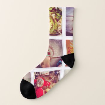 Custom Instagram Photo Collage Socks by bestgiftideas at Zazzle