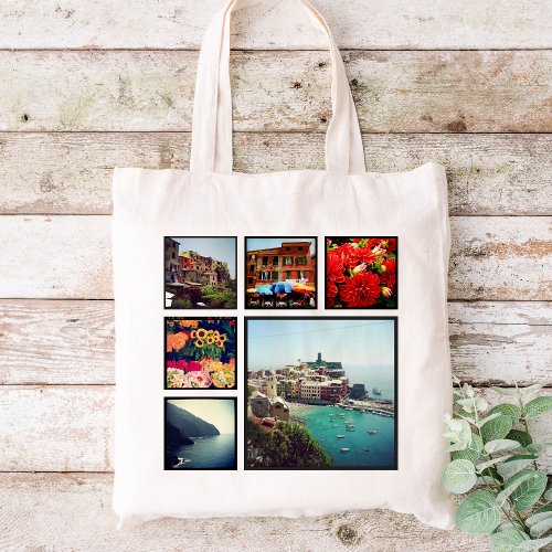 Custom Instagram Photo Collage Tote Bag
