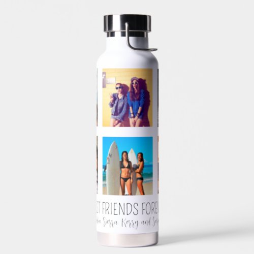 Custom Instagram Photo Collage White Water Bottle