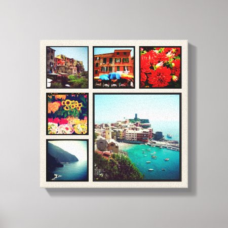 Custom Instagram Photo Collage Wrapped Canvas Art