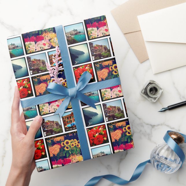 Custom Instagram Photo Collage Wrapping Paper (Gifting)