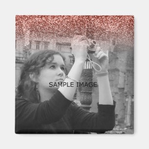 Custom Instagram Photo Create Your Own Glitter Magnet
