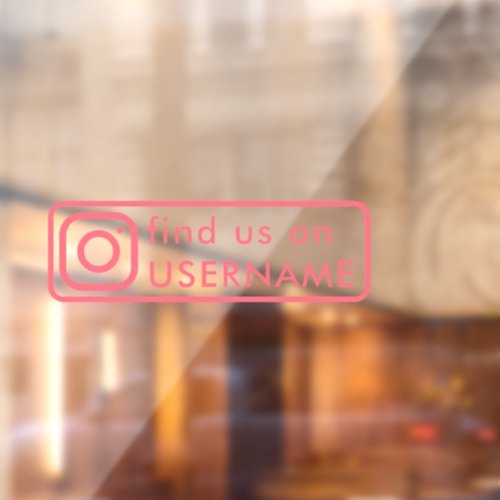 custom instagram social media car window sticker