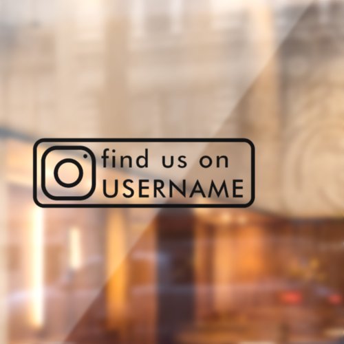 custom instagram social media car window sticker