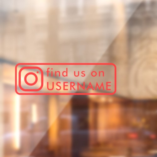 custom instagram social media car window sticker