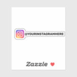 Custom Instagram Social Media Sticker Custom Instagram Social Media Sticker