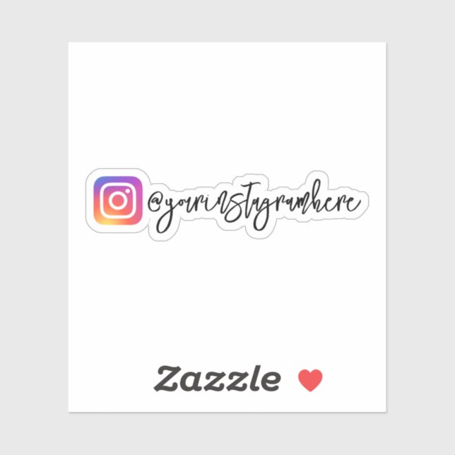 Custom Instagram Social Media Sticker (Sheet)