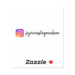 Custom Instagram Social Media Sticker