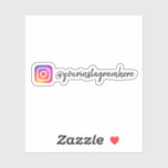 Custom Instagram Social Media Sticker Custom Instagram Social Media Sticker