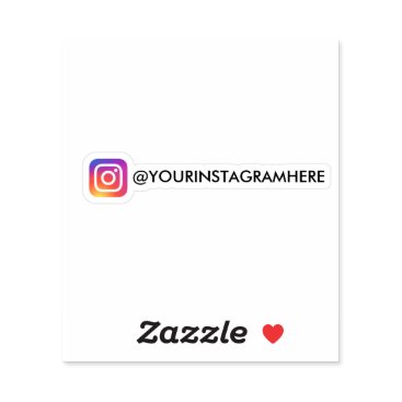 Custom Instagram Social Media Sticker