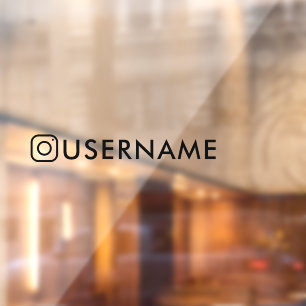 custom instagram sticker for car window sticker