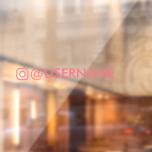 custom instagram sticker for car window sticker