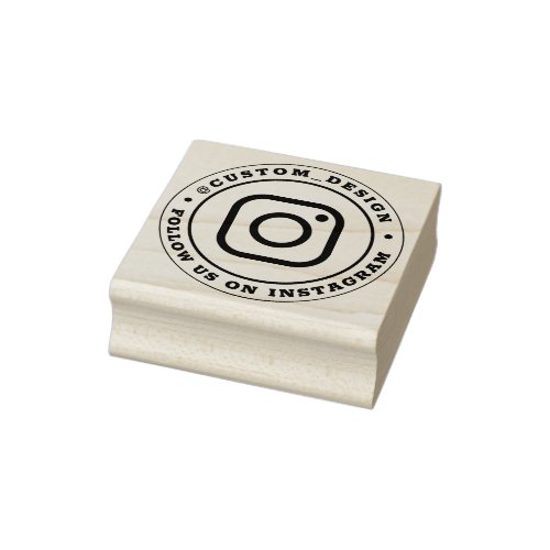 Custom Instagram Username  Follow Us On Instagram Rubber Stamp