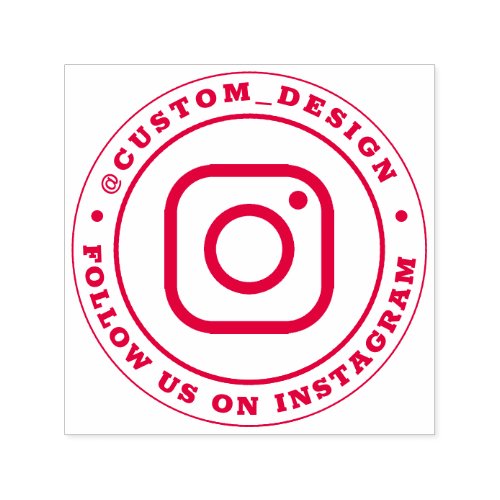 Custom Instagram Username  Follow Us On Instagram Self_inking Stamp