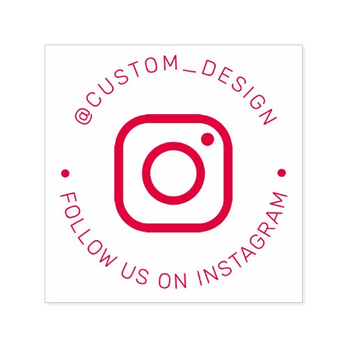 Custom Instagram Username  Follow Us On Instagram Self_inking Stamp