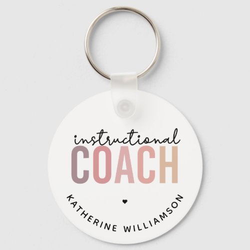 Custom Instructional Coach Educational Coach Gifts Keychain