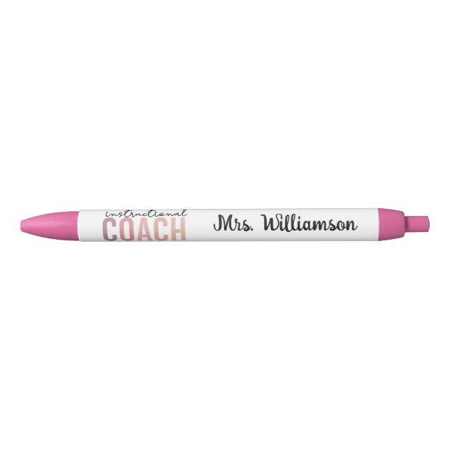 Custom Instructional Coach Educational Coach Gifts Pen (Front)