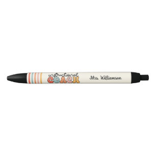 Custom Instructional Coach Educational Coach Retro Pen