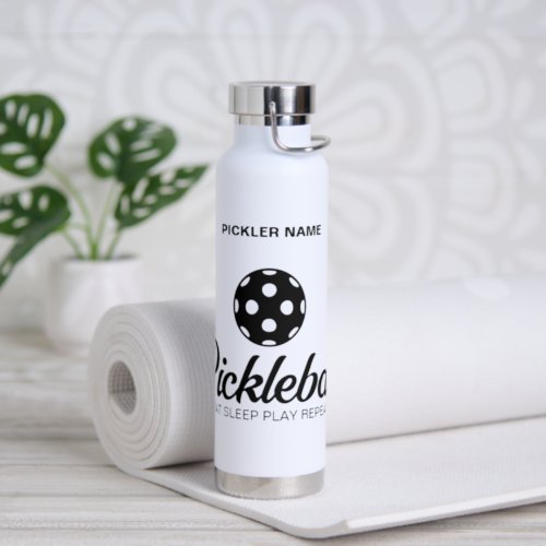 Custom insulated sports water bottle for picklers