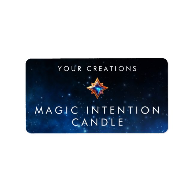 Custom Intention Candle Sticker Labels (Front)