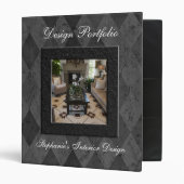 Custom Interior Design or Fashion Portfolio Binder (Front/Inside)