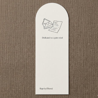 Custom Introvert Quiet Solitude Bookmark