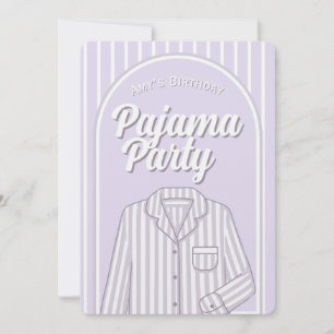 Custom Invitation - Girls Pajama Slumber Party