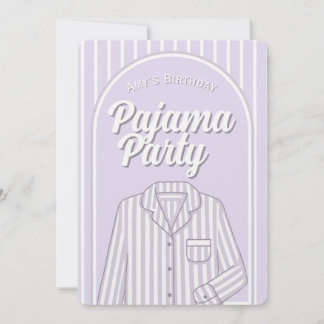 Custom Invitation - Girls Pajama Slumber Party