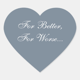 Custom Invite Slate Gray Heart Sticker