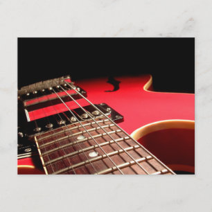 CUSTOM INVITES - Red Electric Guitar