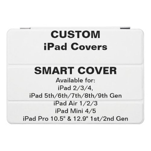 Custom iPad 789 Air 3  Pro 105 SMART COVER