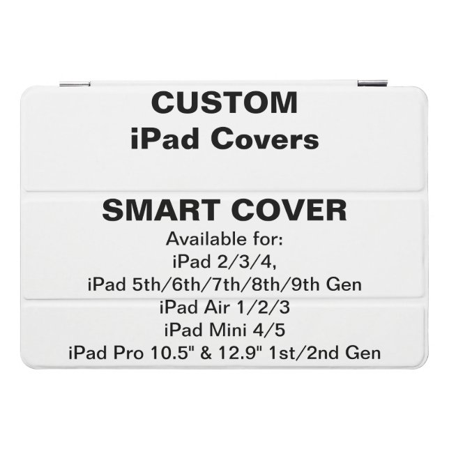 Custom iPad 7/8/9, Air 3 & Pro 10.5 SMART COVER (Horizontal)