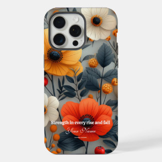 Custom iPhone 15 Promax Case with Vibrant Flower