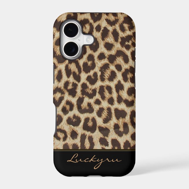 Custom iPhone 5 Leopard Print Case (Back)