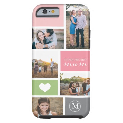 Custom iPhone 6 Mothers Day Photo Collage Tough iPhone 6 Case