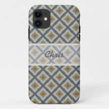 Custom Iphone Brown Gray case