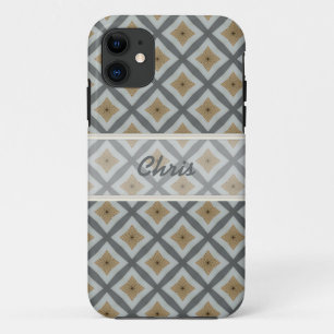 Custom Iphone Brown Gray case