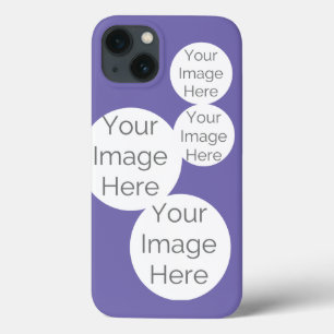 Custom iPhone Case – 4 Photo Purple Template