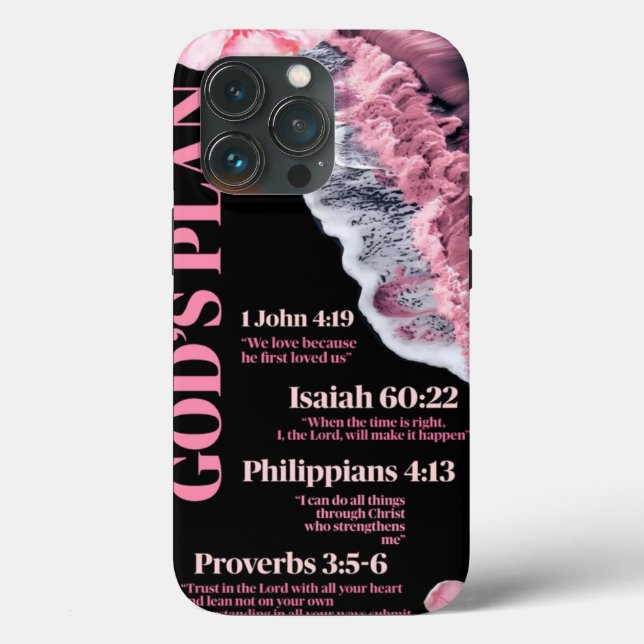 Custom iPhone Case- God's Plan  Case-Mate iPhone Case (Back)