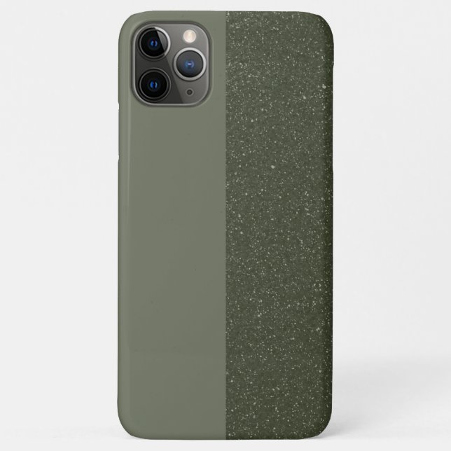Custom iPhone Case in Moss Green Tones (Back)