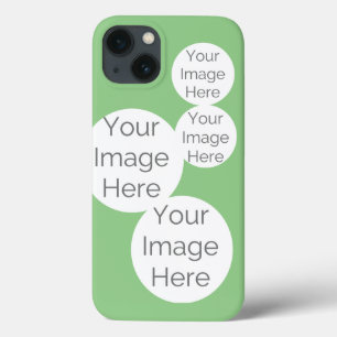 Custom iPhone Photo Case – Sage Green Background,
