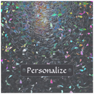Custom Iridescent Abstract Stained Glass Pattern Sticker