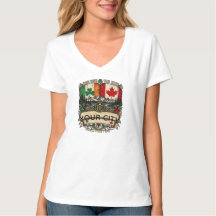 Custom Irish Canadian Flag City Province Heritage