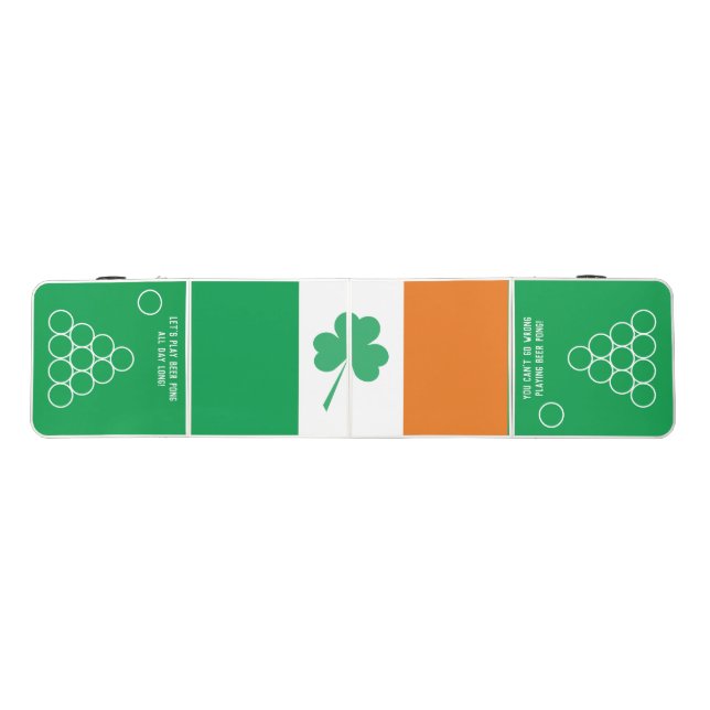 Custom IRISH FLAG  Beer Pong Table (Top)