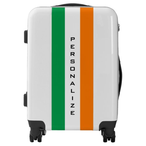 Custom Irish flag carry on luggage suitcase