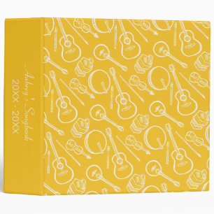 Custom Irish Music Instrument Pattern Binder