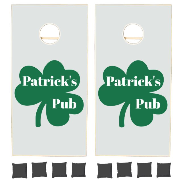 Custom Irish Pub Cornhole Set (Set)