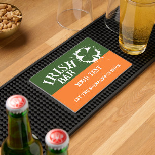 Custom Irish Pub Personalized Bar Mat